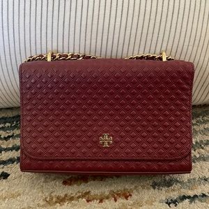 Tory Burch Maroon Crossbody Bag